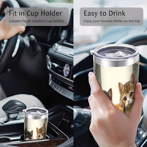 Stainless Steel Tumbler 20oz Double Wall <b>Insulated</b> Travel <b>Mug</b> For Outdoor Camping Hiking Drink Cup - Product Image 4