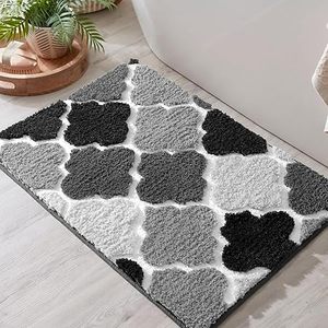Tapis de bain antidérapant moderne nordique personnalisé en microfibre polyester TPR, tapis de sol absorbant pour la salle de bain et les toilettes domestiques - Product Image 6