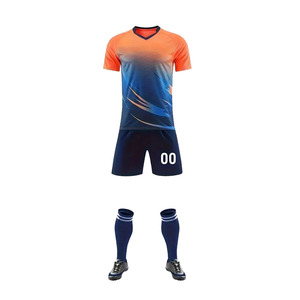 ชุดเสื้อฟุตบอลสีแดงแบบซับลิเมชั่น แขนสั้น ระบายเหงื่อได้ดี สำหรับผู้ชาย ทุกวัย ทุกฤดูกาล คอกลม ทรงปกติ - Product Image 3