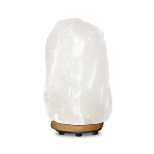 Lampe en sel de l'Himalaya OEM, forme naturelle, 1,8 à 2,5 kg, base en bois, artisanat naturel, lampe en cristal, pierre de sel de guérison - Product Image 1