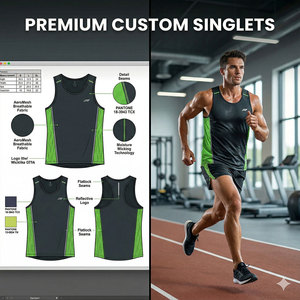 Chaleco sin Mangas para Hombre, Talla XL, Ecológico, de Secado Rápido, Transpirable, Corte Holgado, Deportivo, Cuello Alto, Anti-UV, Bordado 3D - Product Image 4