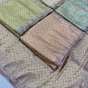 Sari de mariage en soie Kanjivaram de qualité supérieure et pure, avec broderies de perles Cutdana et de paillettes, prix de gros par Royal Export - Product Image 6