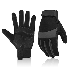 Guantes de trabajo para exteriores para todas las estaciones, equipo de seguridad con nudillos acolchados y palma de cuero para mayor durabilidad durante el trabajo - Product Image 2