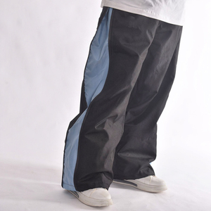 Pantalon de ski/snowboard ample, coupe-vent, imperméable et respirant, avec blocs de couleur, style cargo, fermeture élastique, taille adulte - Product Image 1