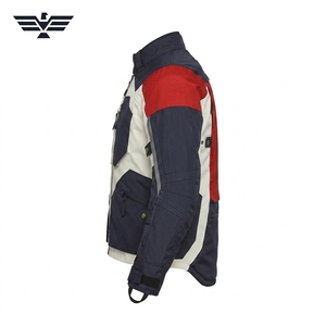 Blouson de moto unisexe imperméable à blocs de couleur, manches longues, polyester 140g, toutes saisons, personnalisable, vêtements de course OEM - Product Image 6