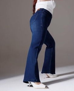 Abdul Royal World Export Women's <b>Boot</b> Cut Denim Jeans-Eco-Friendly Cotton Vintage Sexy Style Hand-Painted Design Ripped Details - Product Image 2