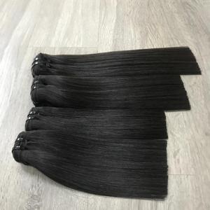 ผมต่อผมมนุษย์ผมตรงกระดูกยาวสั้นลูกไม้ใส - Product Image 2