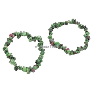 Venta al por mayor Natural rojo cornalina piedra Chip pulsera cristal piedra preciosa grabado Chakra Feng Shui curación pulido ágata amor - Product Image 5