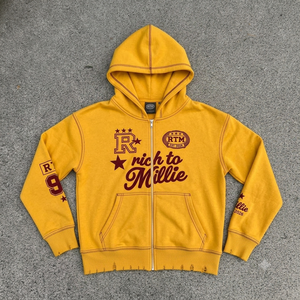 Sudadera con Capucha Blanca de Nuevo Diseño con Cremallera y Logotipo Rojo Estampado, Chaqueta de Forro Polar Informal Unisex para Otoño - Product Image 2