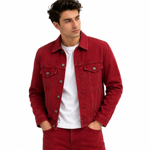 Chaqueta Vaquera de Invierno para Hombre, de Alta Calidad, Duradera, Cómoda, Estilo Atemporal, para Uso Diario, Casual, Urbana, de Viaje, Personalizable - Product Image 1