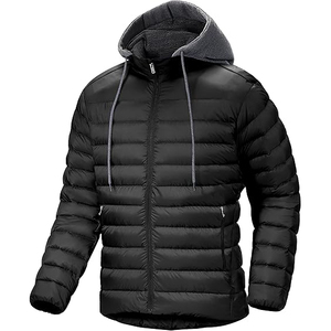 Veste matelassée légère et chaude avec capuche intégrée et fermeture éclair intégrale sur le devant pour femmes, idéale pour l'hiver - Product Image 1