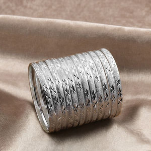 Bracelets en argent plaqué en gros, bracelets tendance, bracelets en argent plaqué laiton, bracelets en argent plaqué personnalisés, bracelets en argent plaqué traditionnels - Product Image 3