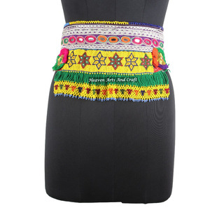 <b>Old</b> Banjara Real Vintage Handmade Beaded Belts Kuchi Tribal Waist Belt for Belly Dance Afghani Traditional Style BB031 - Product Image 1