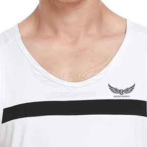เสื้อกล้ามฟิตเนสพิมพ์ลายแบรนด์ตามสั่ง ผ้าฝ้าย/โพลีเอสเตอร์ 100% เสื้อกล้ามออกกำลังกายผู้ชาย ราคาสมเหตุสมผล - Product Image 4