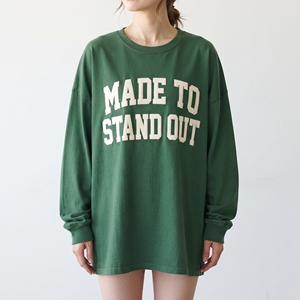 Women's Printed Cotton T-Shirt Custom Loose Fit Overize Tee Casual Printing Heavyweight 230GSM Long Sleeve Drop Shoulder <b>Tshirt</b> - Product Image 5