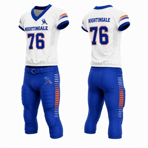 Wholesale American Football Uniform Best Custom Football Jersey Set New Breathable Team Sportswear for Men American Football Set - Product Image 3