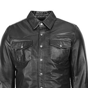 Camisas de Cuero para Hombre de Alta Calidad y Material Duradero de Alexandria Industries, Camisas de Cuero Ligeras y Transpirables para Hombre - Product Image 3