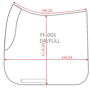 Fournisseur OEM, tapis de selle personnalisé avec logo, doublure en feutre absorbant les chocs, pour dressage anglais sur mesure. - Product Image 6