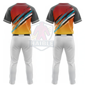 ชุดเบสบอลดีไซน์ใหม่ คุณภาพสูง แห้งเร็ว ระบายอากาศได้ดี พร้อมบริการสกรีนโลโก้และสีตามสั่ง แบบซับลิเมชั่น/สกรีนพิมพ์ รับผลิตแบบ OEM - Product Image 3