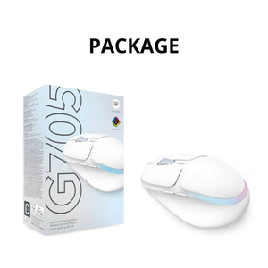 Souris sans fil 2,4 GHz pour droitiers, mini, USB, LED RGB, 6 boutons programmables, design ergonomique, pour jeux - Product Image 6