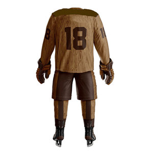 ชุดยูนิฟอร์มฮอกกี้น้ำแข็งระดับพรีเมียม เสื้อเจอร์ซีย์และกางเกงน้ำหนักเบา ระบายอากาศได้ดี สวมใส่สบาย เหมาะสำหรับการฝึกซ้อมและการแข่งขัน - Product Image 3