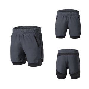 Pantalones Cortos Deportivos de Doble Capa de Alta Calidad, Lisos, para Invierno, para Hombre, a Bajo Precio, para Adultos - Product Image 4