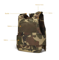 Gilet tactique imperméable pour hommes - Léger, multifonctionnel, équipement de protection extérieur et tenue confortable