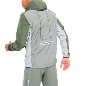 Conjunto de Pantalones Cortos y Chaqueta Cortavientos de Nailon Impermeable para Hombre, Diseño de Contraste de Color, Servicio OEM, Hecho a Medida, Fabricante Pakistaní, Verano-Otoño - Product Image 2