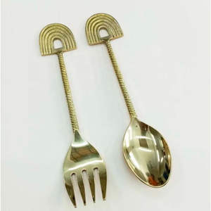 Ensemble de couverts en acier inoxydable au design moderne, idéal pour les mariages, les hôtels, les restaurants et la vaisselle quotidienne à la maison - Product Image 4