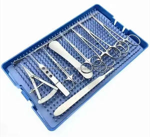 Juego de Instrumentos Quirúrgicos Ortopédicos de Acero Inoxidable Reutilizables de Precisión, Tijeras, Portaagujas, Pinzas Hemostáticas Manuales - Product Image 4