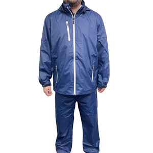 Premium <b>Waterproof</b> Rain Suit High Density Fabric Breathable Two Piece Protective <b>Set</b> Rain Jacket & Suit - Product Image 1