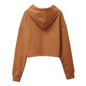Sudadera con capucha y cremallera para mujer, forro polar premium, ropa exterior informal, logotipo personalizado, OEM, ODM, pedidos al por mayor, excelencia en la fabricación - Product Image 3