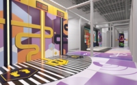 Terrain de jeux Commercial pour enfants, équipement d'intérieur toboggan, avec de grands balles