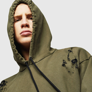 Sudadera con Capucha Extra Grande de Algodón Doble de Alta Calidad al por Mayor, con Logotipo Personalizado, Estilo Vintage, para Hombre, Servicio OEM - Product Image 4