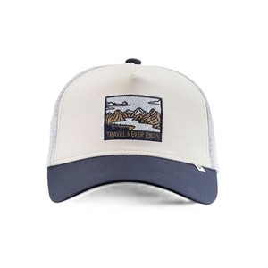 Custom Embroidered Trucker Hat With <b>Mountain</b> Patch Adjustable 6-Panel Casual <b>Cap</b> For Adults Travel Wear New Arrived 2026 OEM - Product Image 1