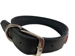 Collar de perro de nailon resistente sólido de lujo exportador indio totalmente ajustable entrenamiento táctico cuero acolchado de liberación rápida para mascotas - Product Image 4