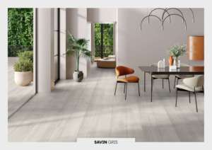 Baldosa de porcelana mate de acabado minimalista de 200x1200 mm, desarrollada para proporcionar un movimiento lineal suave y una estructura de suelo confiable. - Product Image 3
