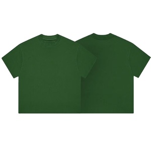 Oversized Plain T Shirt Manufacturer Men Heavyweight Cotton Loose Fit Minimal Streetwear Blank Tee - Product Image 1