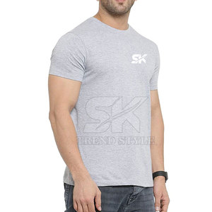 Camiseta de color sólido 100% algodón para hombre, cómoda, talla grande, corte holgado, ropa informal para hombre, camiseta estampada a bajo precio - Product Image 2