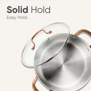 Olla Moderna Ecológica de Acero Inoxidable con Aislamiento Térmico, Tapa para Mantener el Calor, Exterior Antiadherente, Apta para Lavavajillas, para Servicios de Catering - Product Image 2