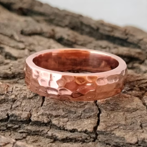 High Grade Pure Copper Magnetic Therapy Band Adjustable Open Cuff <b>Thick</b> Faceted Ends Motif Bio Energy Healing <b>Ring</b> - Product Image 5