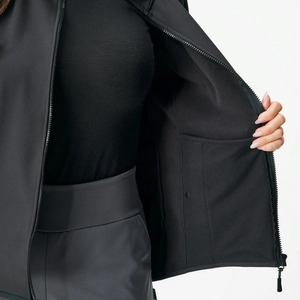 Hot Sale Women Plus Size Windbreaker Waterproof <b>Quilted</b> Softshell Jackets Durable Polyester Outdoor Casual Wear Breathable - Product Image 5