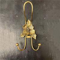 Porte-manteau mural décoratif en métal, motif marguerite blanche nordique et tournesol jaune, support floral mignon pour serviettes et clés