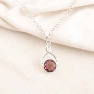 Colgante de Granate Rodolita de Moda, Aleación de Cobre, Corte Redondo, Diseño Único y Delicado, Certificado IGI, Regalo de Joyería para Mujer - Product Image 6