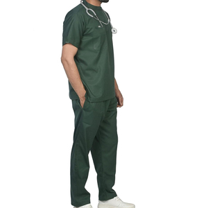 Medical <b>Scrub</b> Sets Wholesale High Quality Breathable <b>Plus</b> <b>Size</b> Mens <b>Scrubs</b> Cotton Polyester Canvas Customized Hospital Uniforms - Product Image 2
