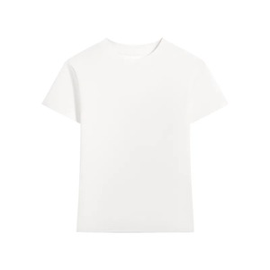 Camiseta de Talla Grande para Mujer, Manga Corta, Cuello Redondo, Algodón Ecológico, Transpirable, Informal, Estilo Urbano, Primavera Verano - Product Image 4