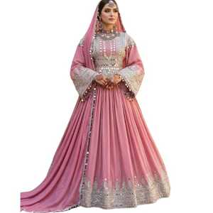 Vestido Afgano Kuchi Original de Alta Calidad con Bordado Afgano, Diseño Tradicional con Encaje, al Mejor Precio, Vestidos de Novia - Product Image 1