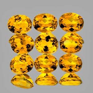 Citrine naturelle jaune doré, taille ovale, sans défaut, pierre précieuse brute, facettée, extraite de la terre, pour la vente en gros de bijoux - Product Image 5