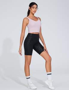 Conjunto de Shorts Deportivos Casuales para Mujer, Cintura Alta, Transpirables, Ecológicos, Resistentes, Cómodos, Tallas Grandes - Product Image 2