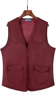 Chaleco de Cuero Casual de Diseño Personalizado de Calidad para Hombre, Chaleco de Motocicleta con Múltiples Bolsillos para Invierno, Chaleco Personalizable - Product Image 3